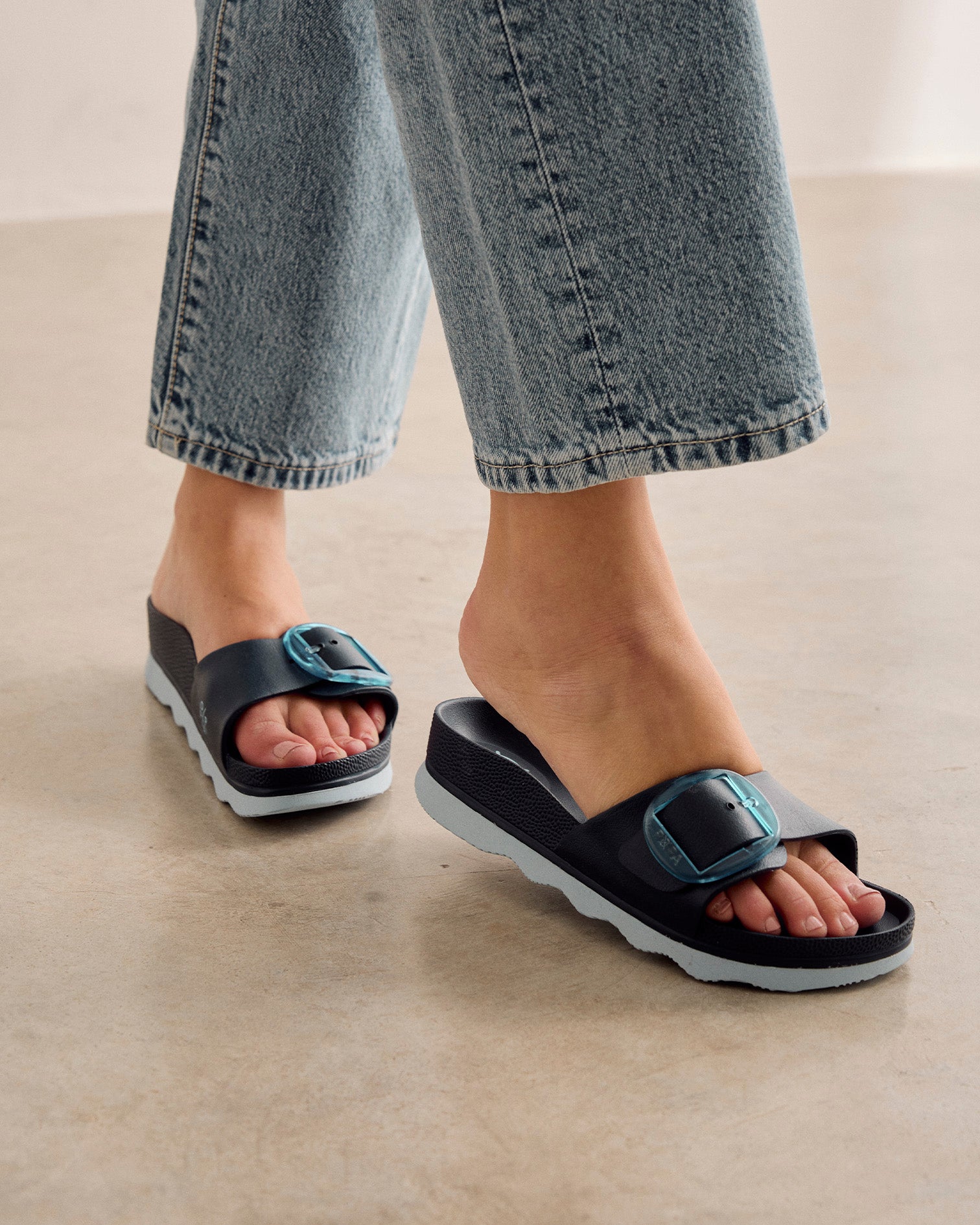 Chanclas de Agua Mujer Aqua Babaro Azul