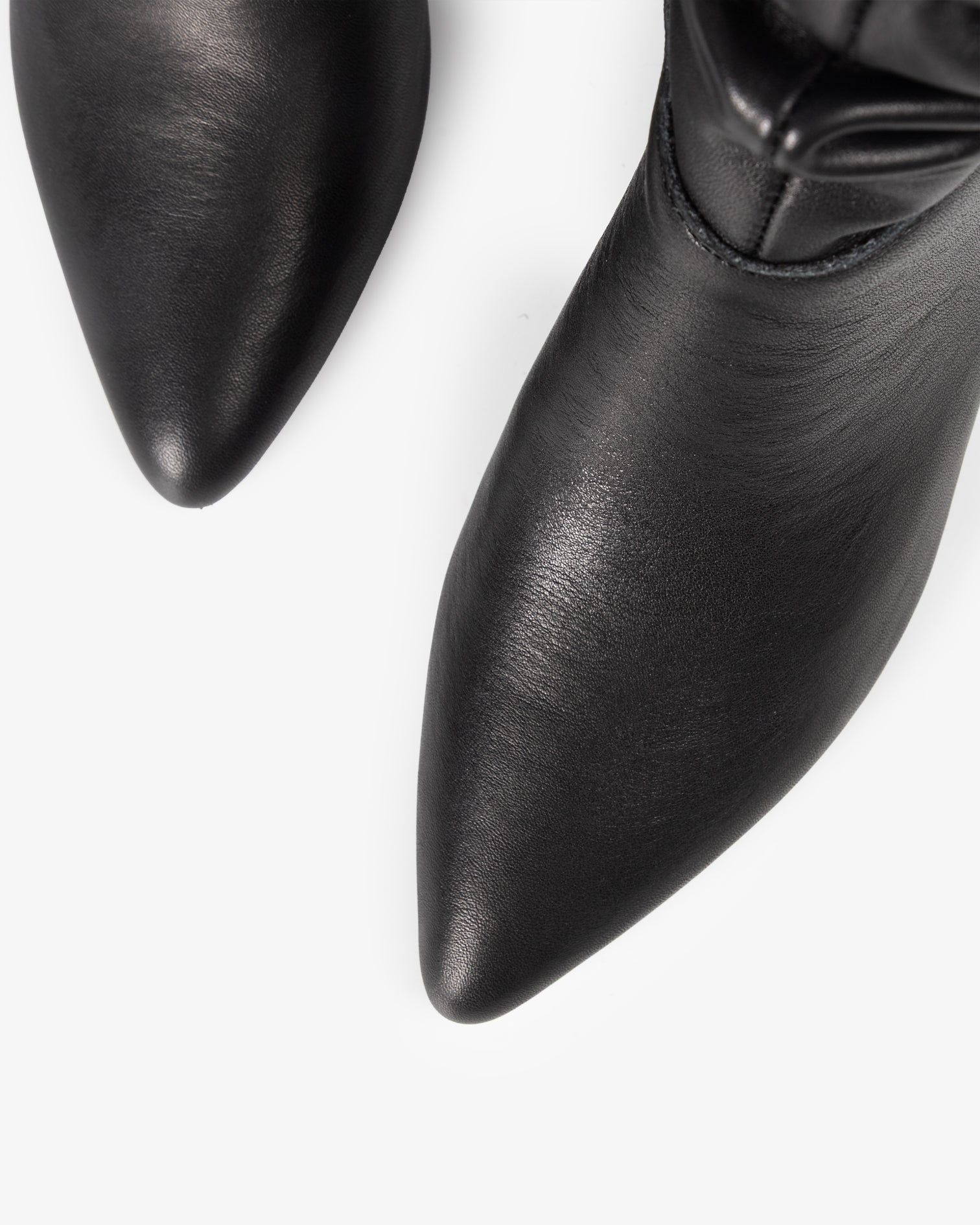 Bota Media de Piel Negra Nirvana