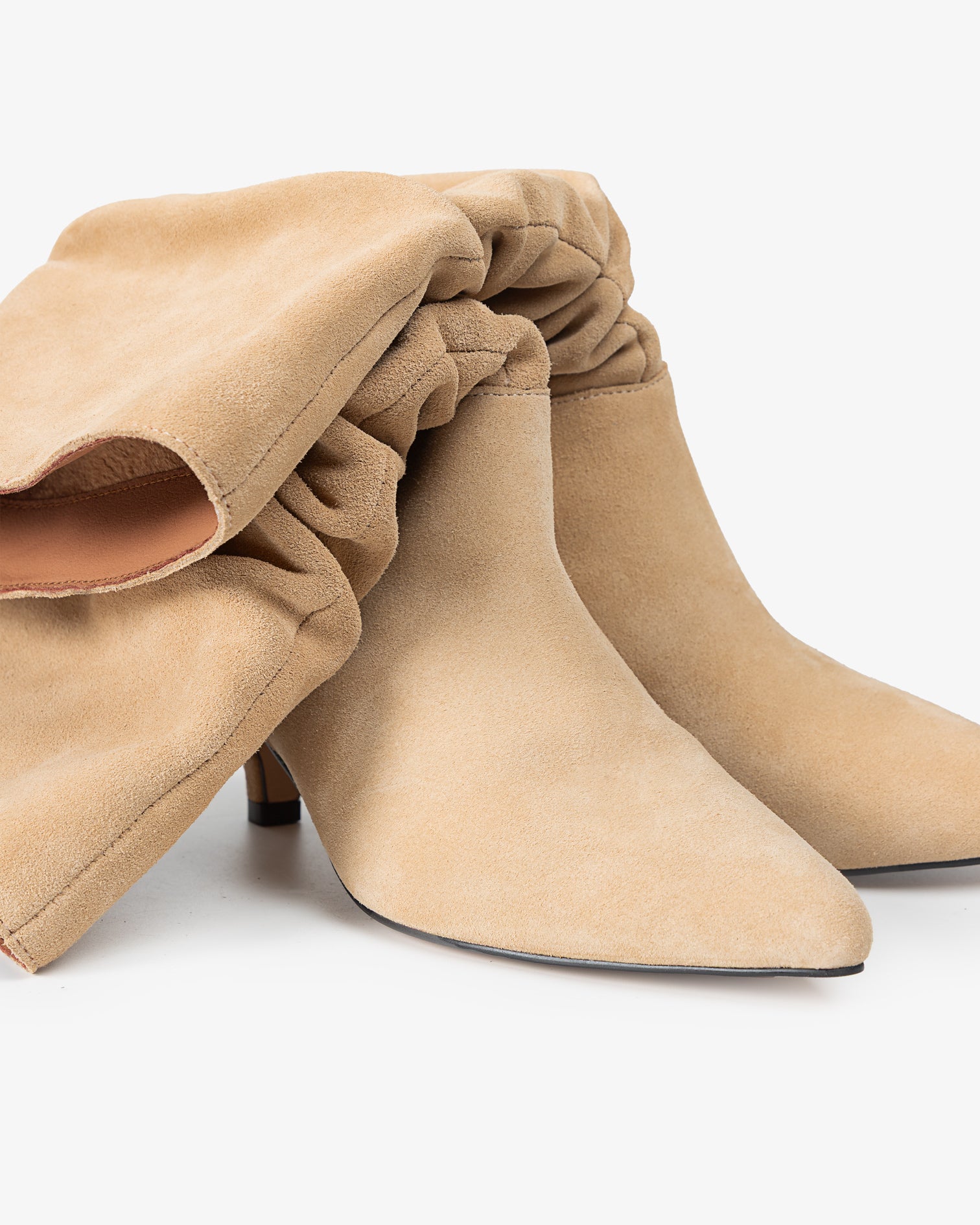Bota Media de Piel Beige Nirvana