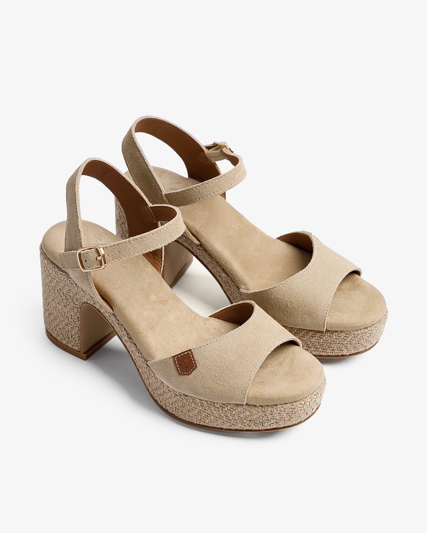 Sandalia Daira Serraje Beige 35