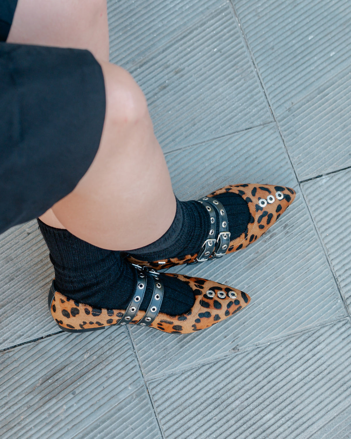 Bailarina de Leopardo Tachuelas Estrella