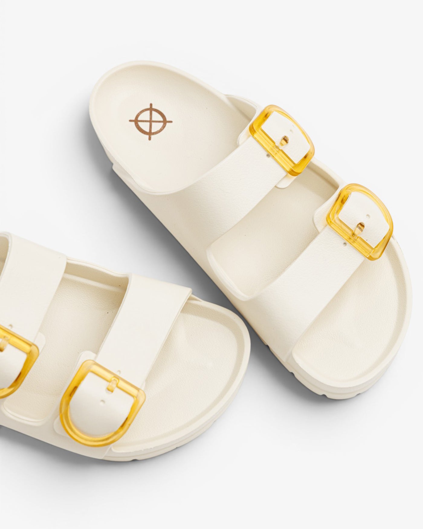 Sandalia Plana Aqua Buye Beige Amarillo