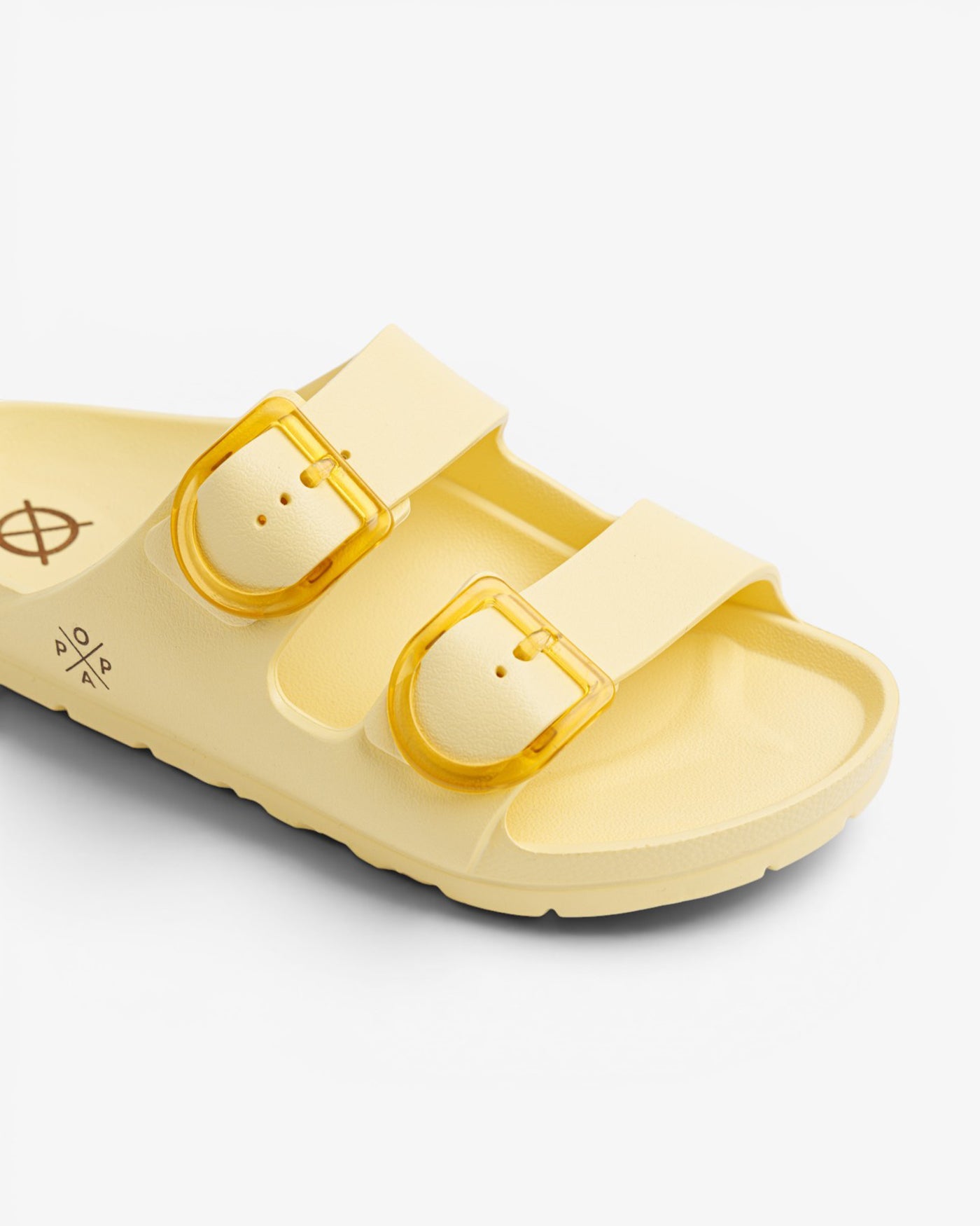 Sandalia Plana Aqua Buye Beige Cuero