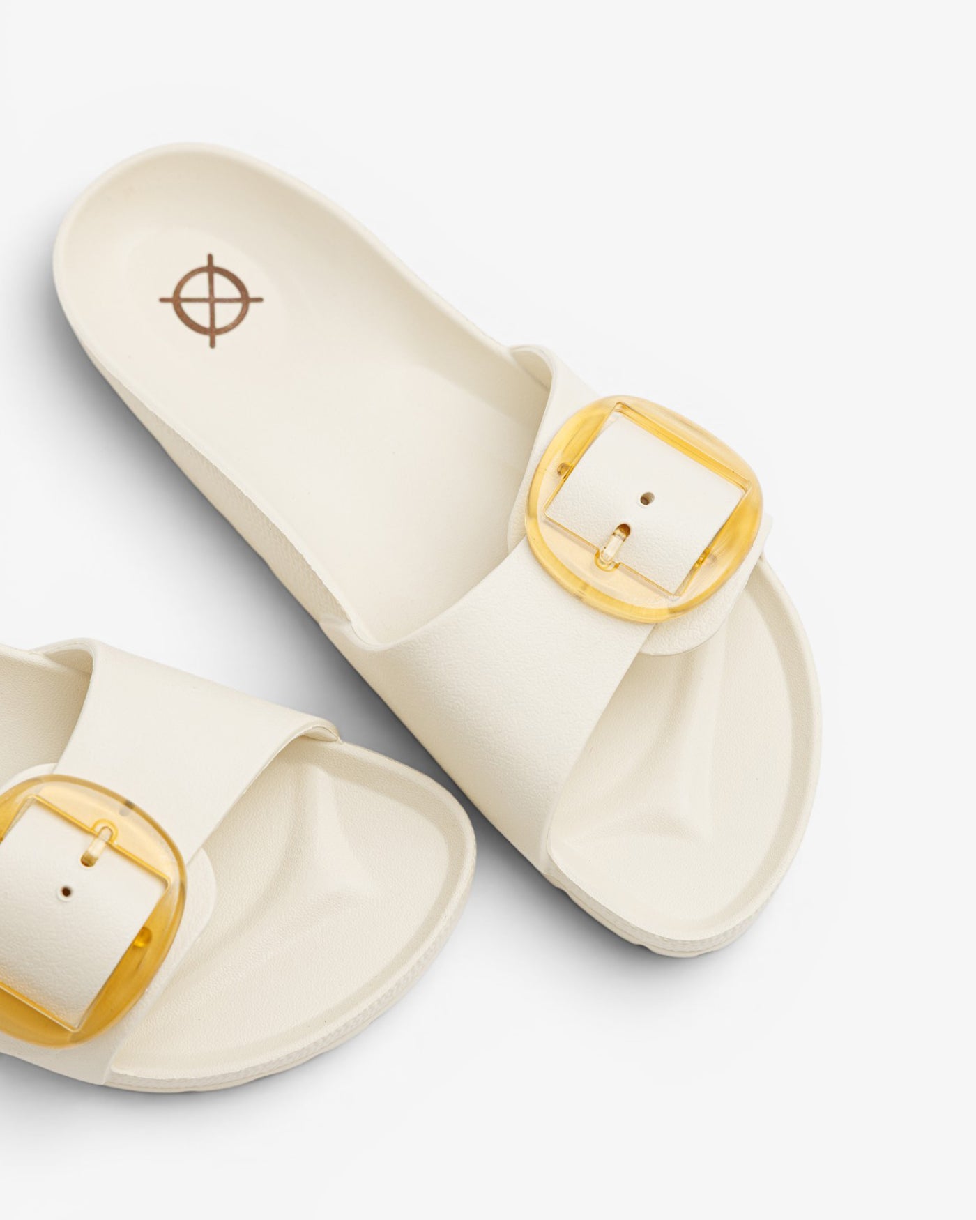 Sandalia Plana Aqua Babaro Beige Amarillo