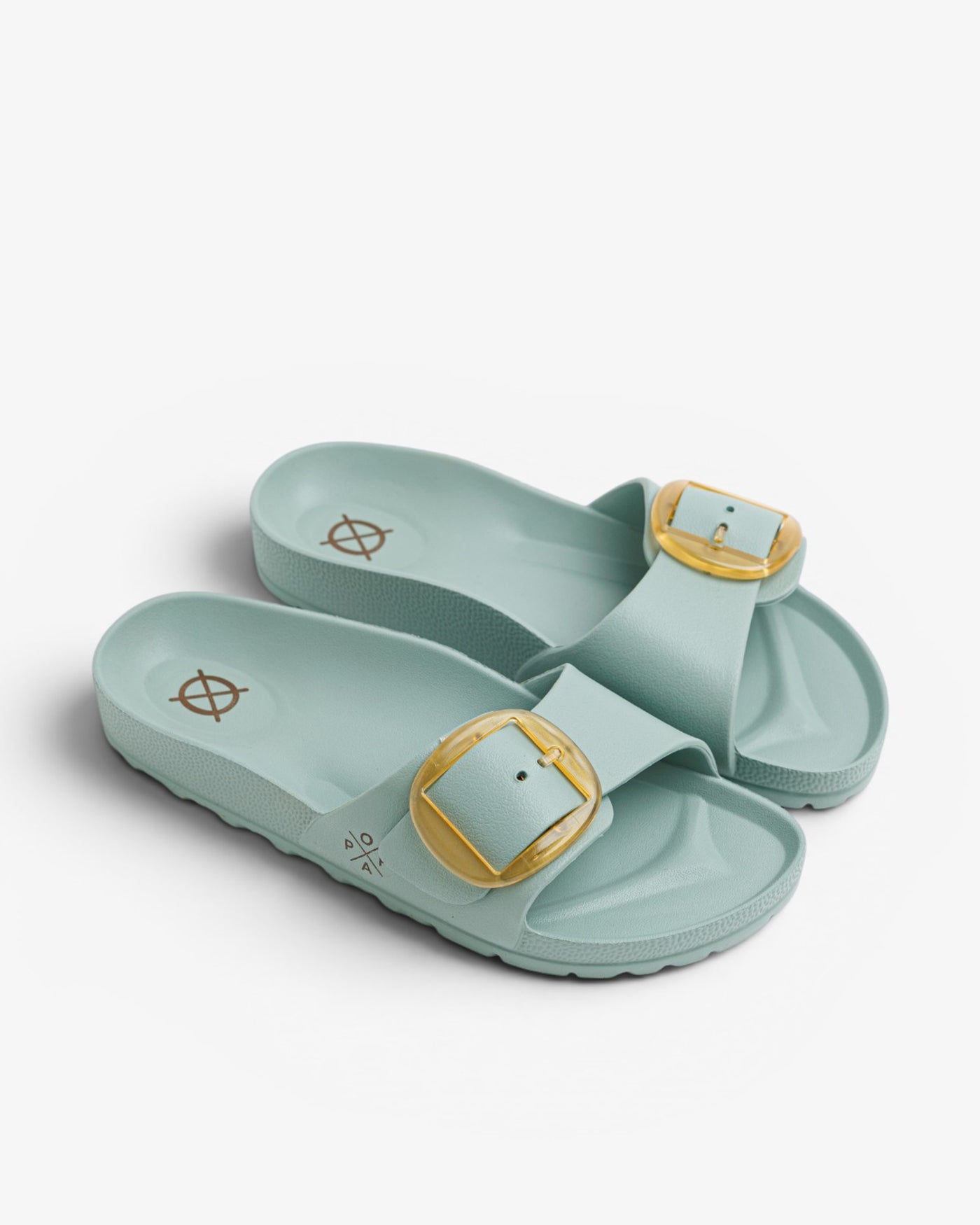 Sandalia Plana Aqua Babaro Menta Verde