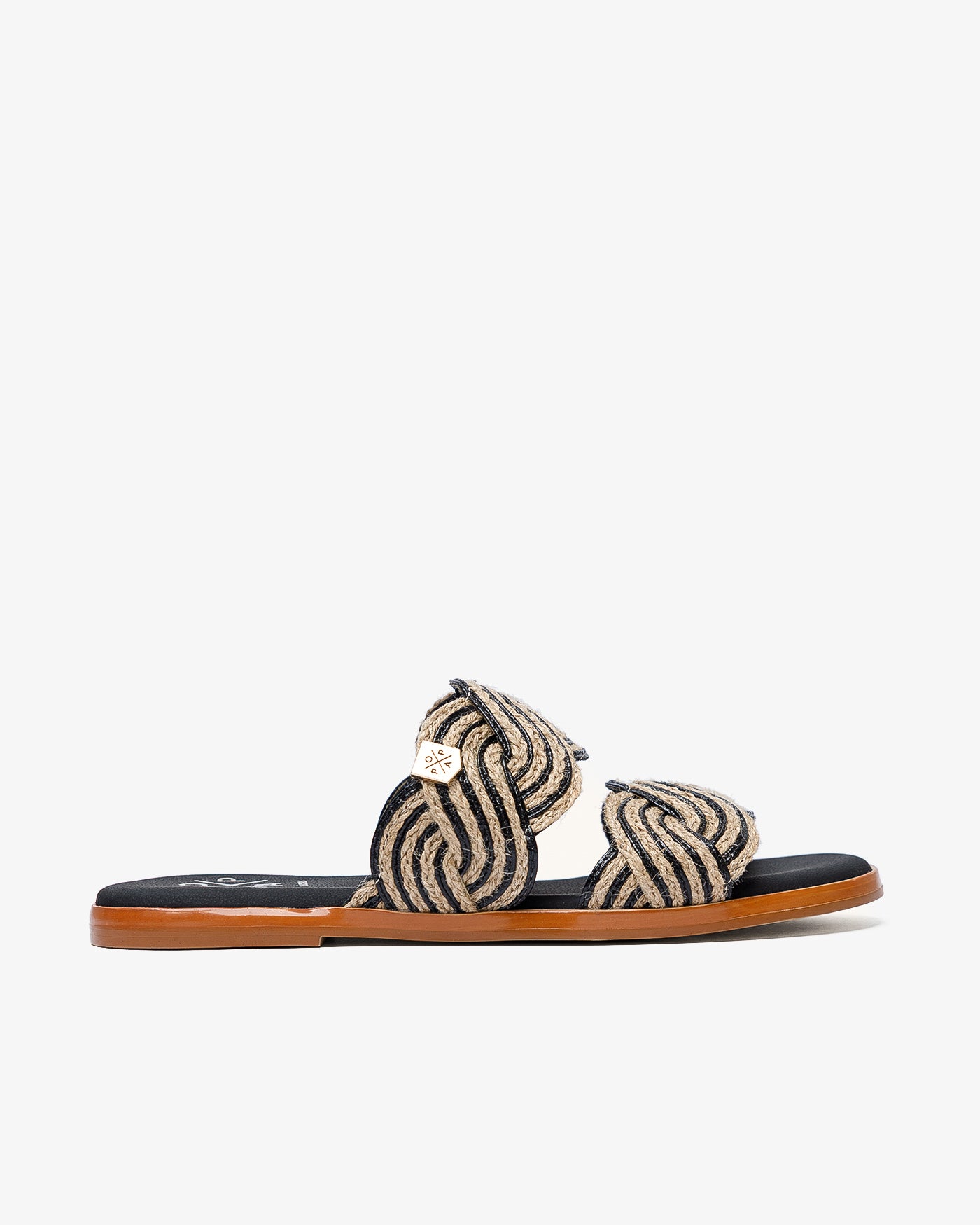 Sandalia Clicos Yute Negro 35