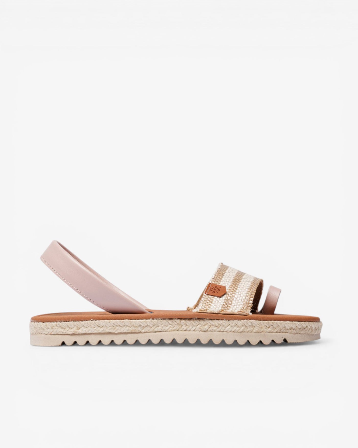 Menorquina Plana Samena Rafia Marinera Pink Gold