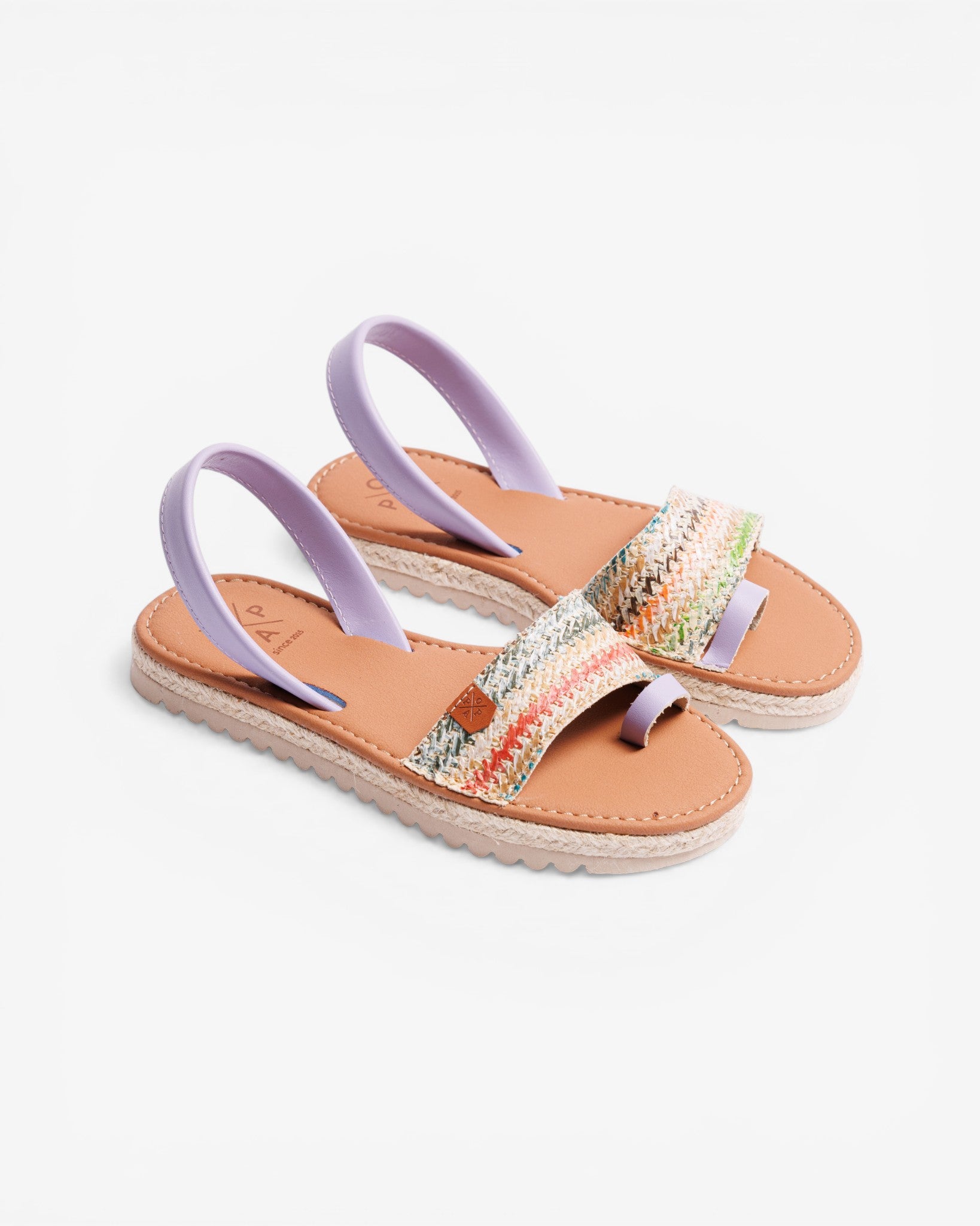 Menorquina Plana Samena Multi Rafia Multicolor