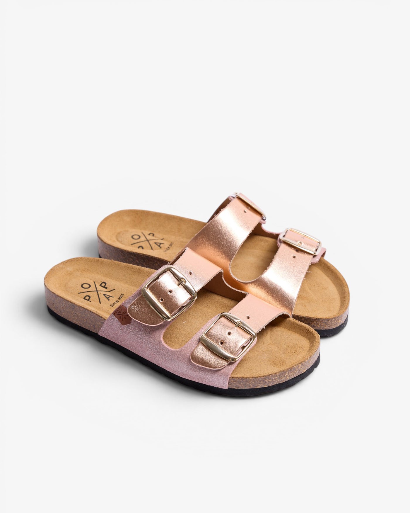 Menorquina Plataforma Soux Metal Rosa