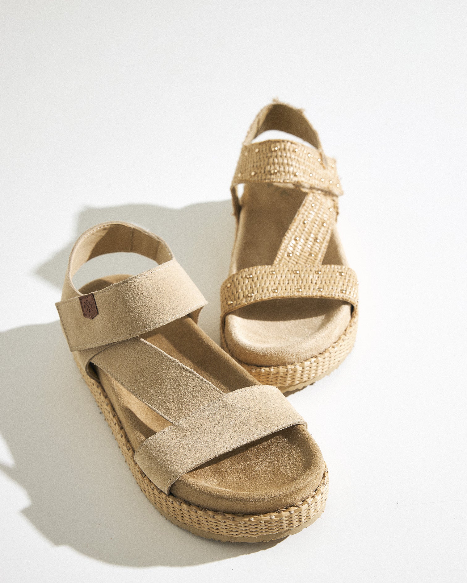 Sandalia Niana Serraje Beige