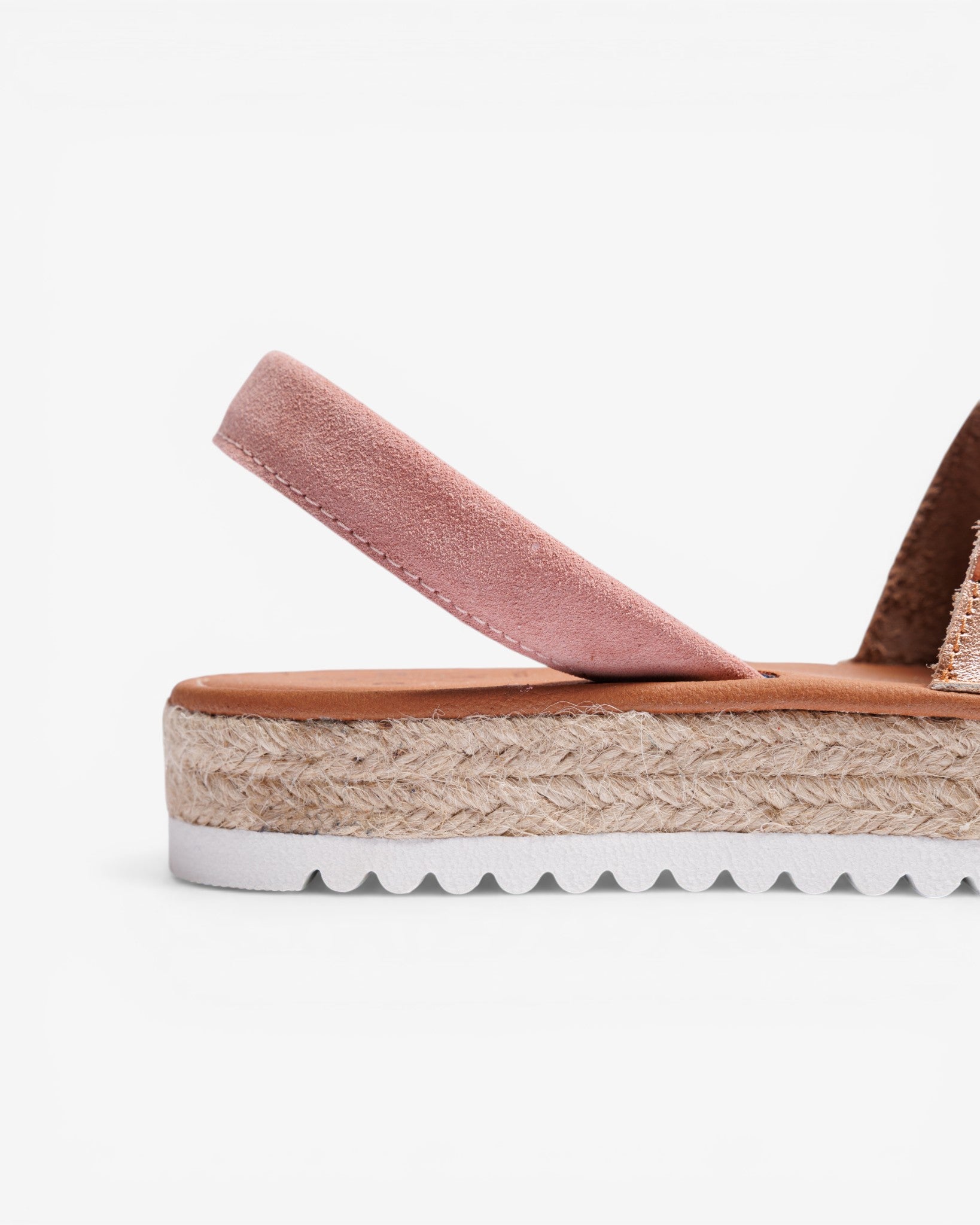 Menorquina Plataforma Saona Metal Pink Gold