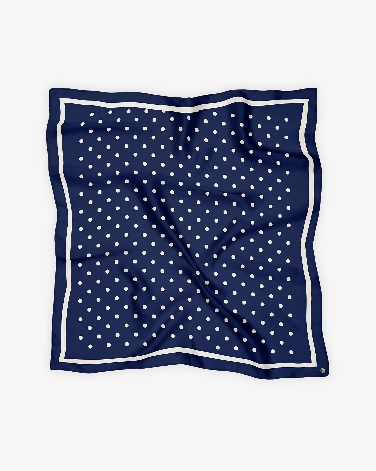 Pañuelo Lunares Azul y Blanco