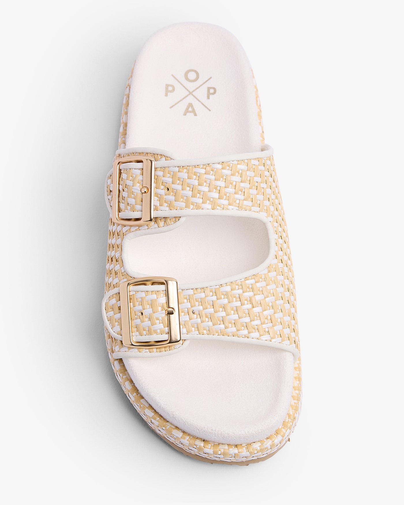 Sandalia Xago Galles Rafia Blanca 35