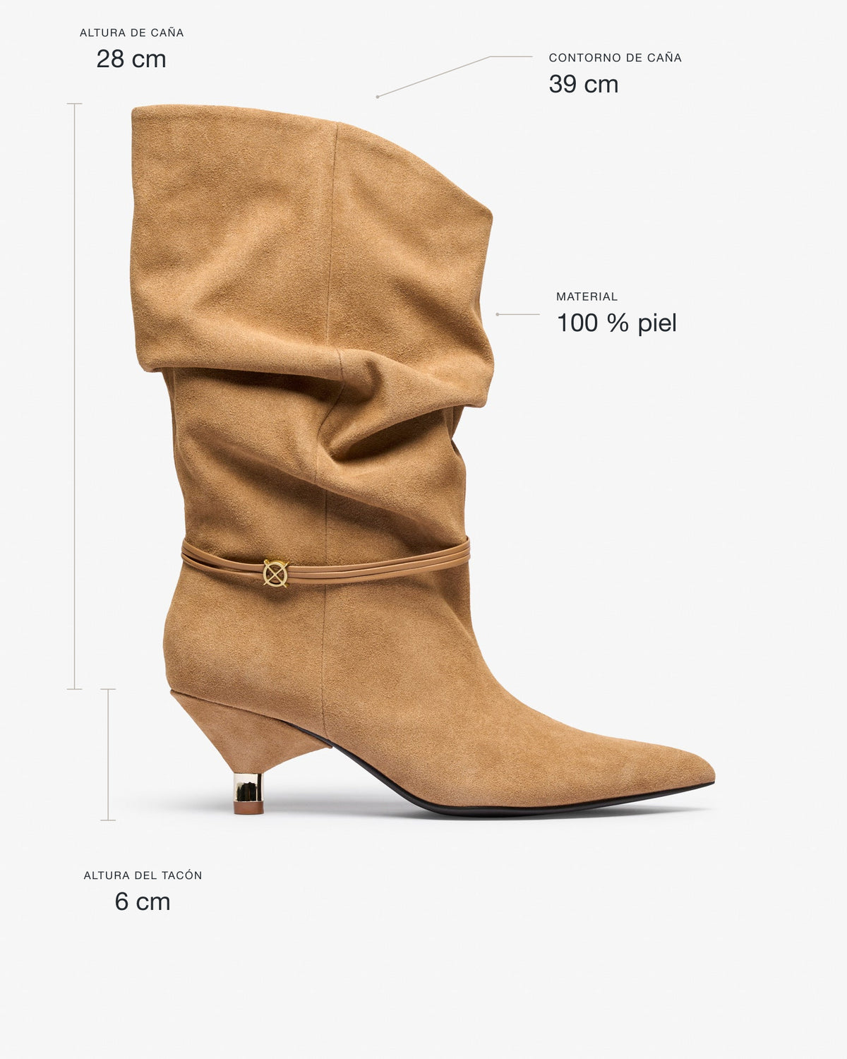 Bota Beige de Mujer Takayama