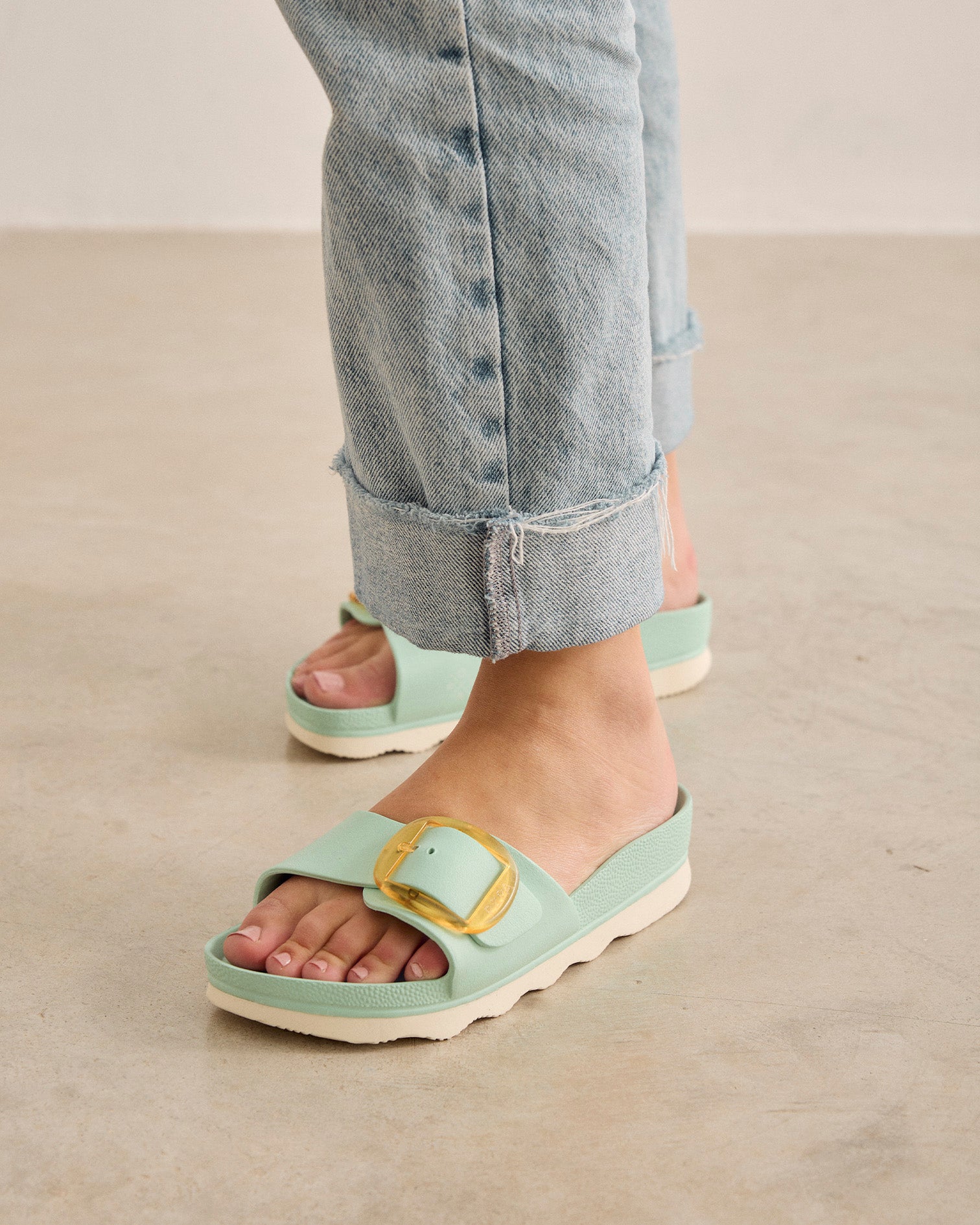 Chanclas de Agua Mujer Aqua Babaro Verde