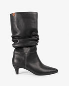 Bota Media de Piel Negra Nirvana