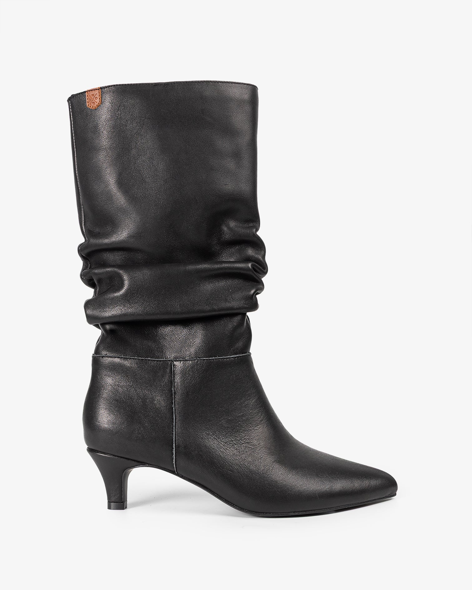 Bota Media de Piel Negra Nirvana