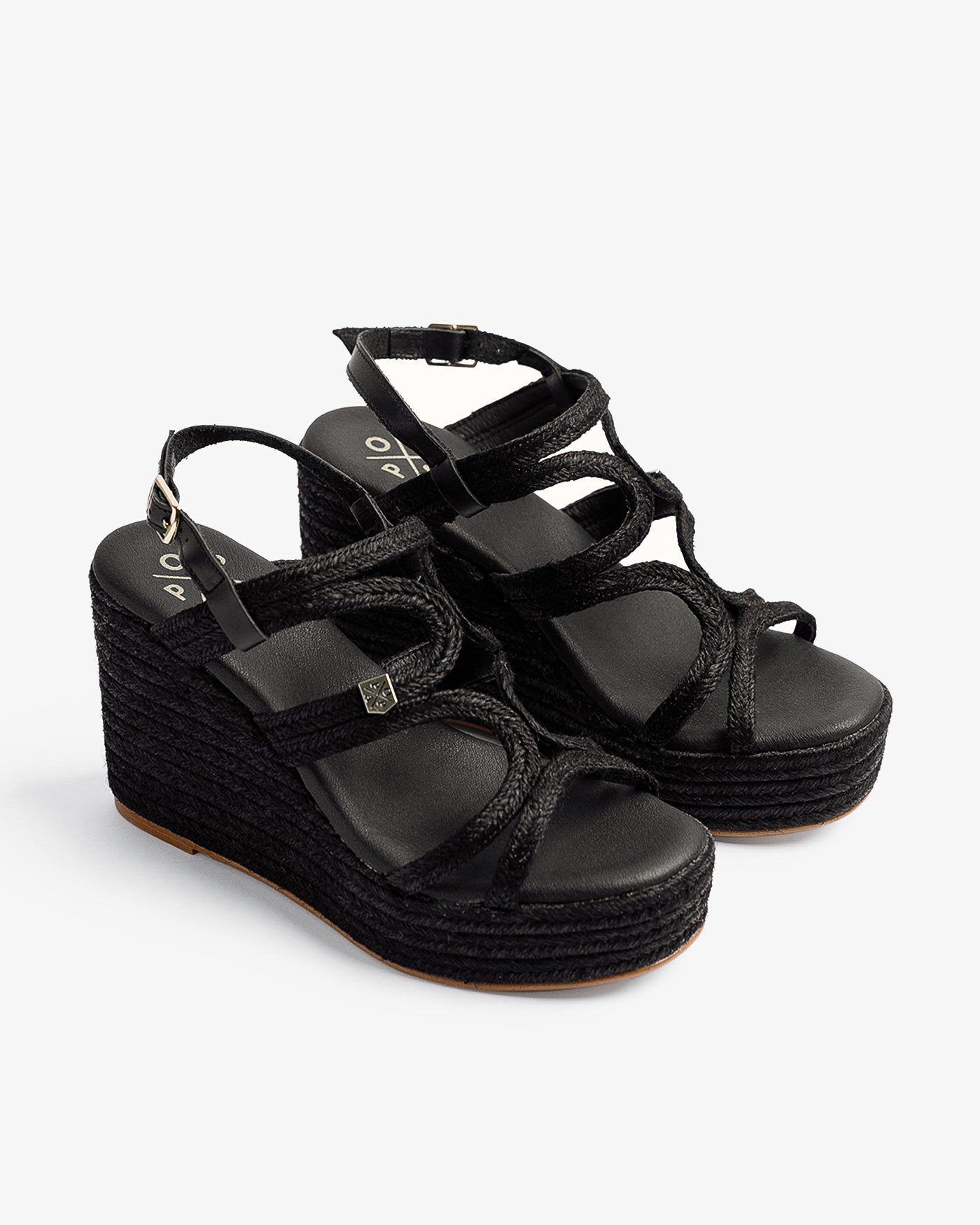 Cuña Ribera Yute Negro 35