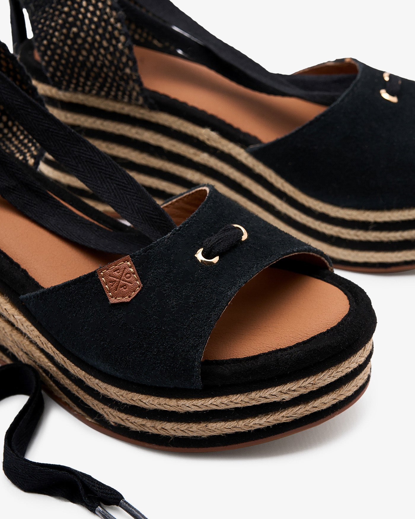 Cuña Valdes Serraje Negro 35