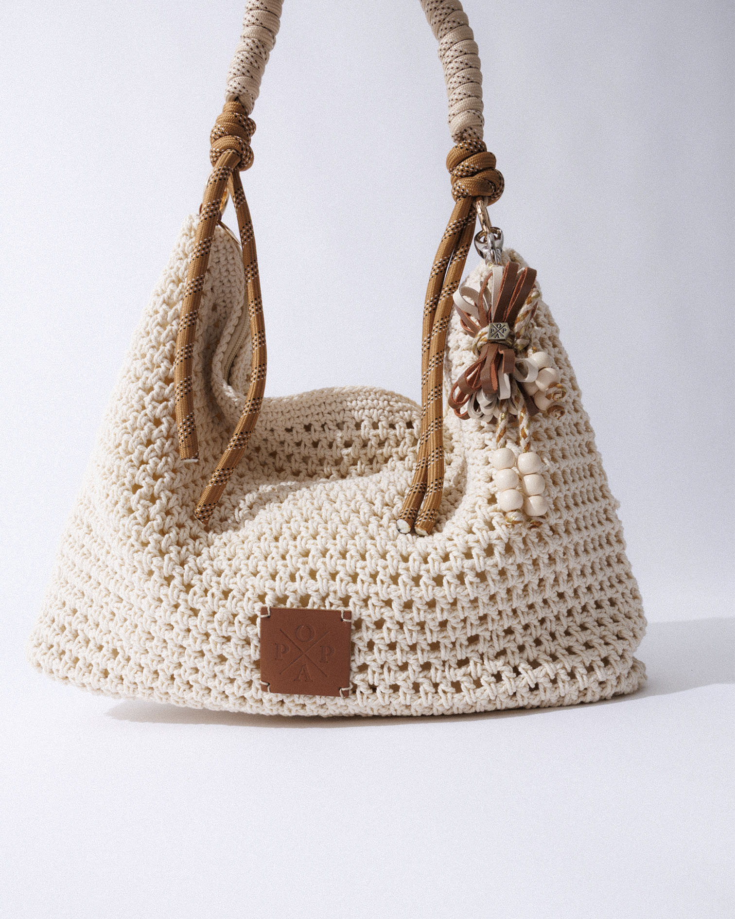 Bolso Coast Crochet Beige