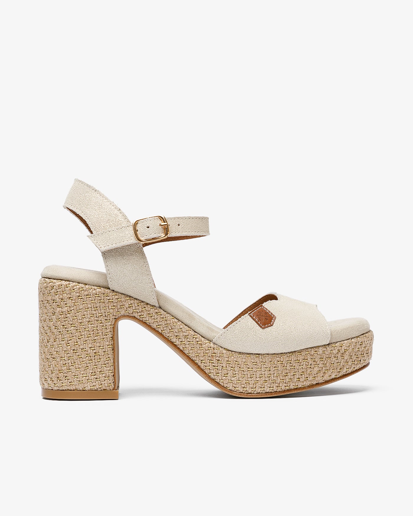 Sandalia Daira Rafia Oro Boreal 35