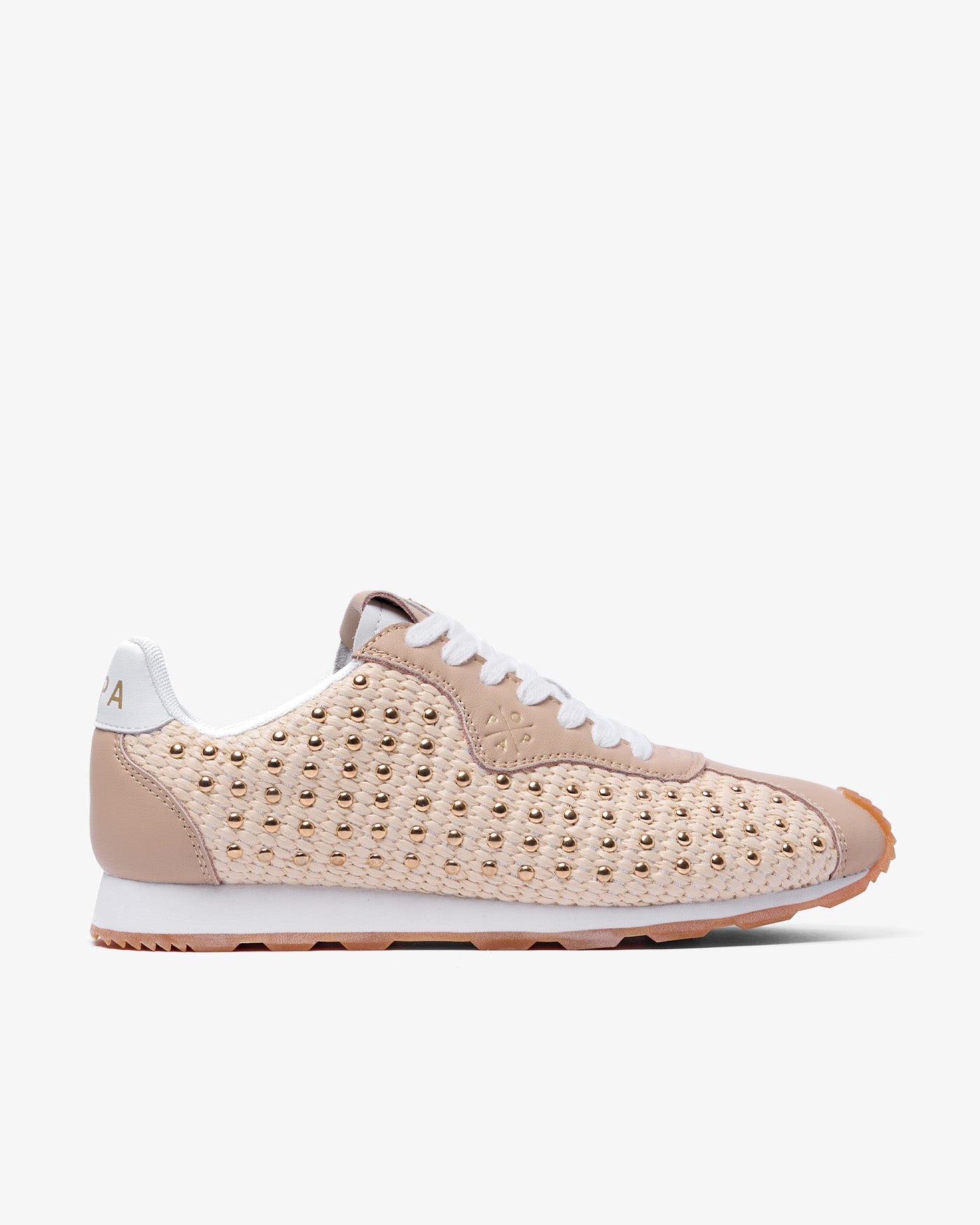 Zapatilla Kira Tachas Beige