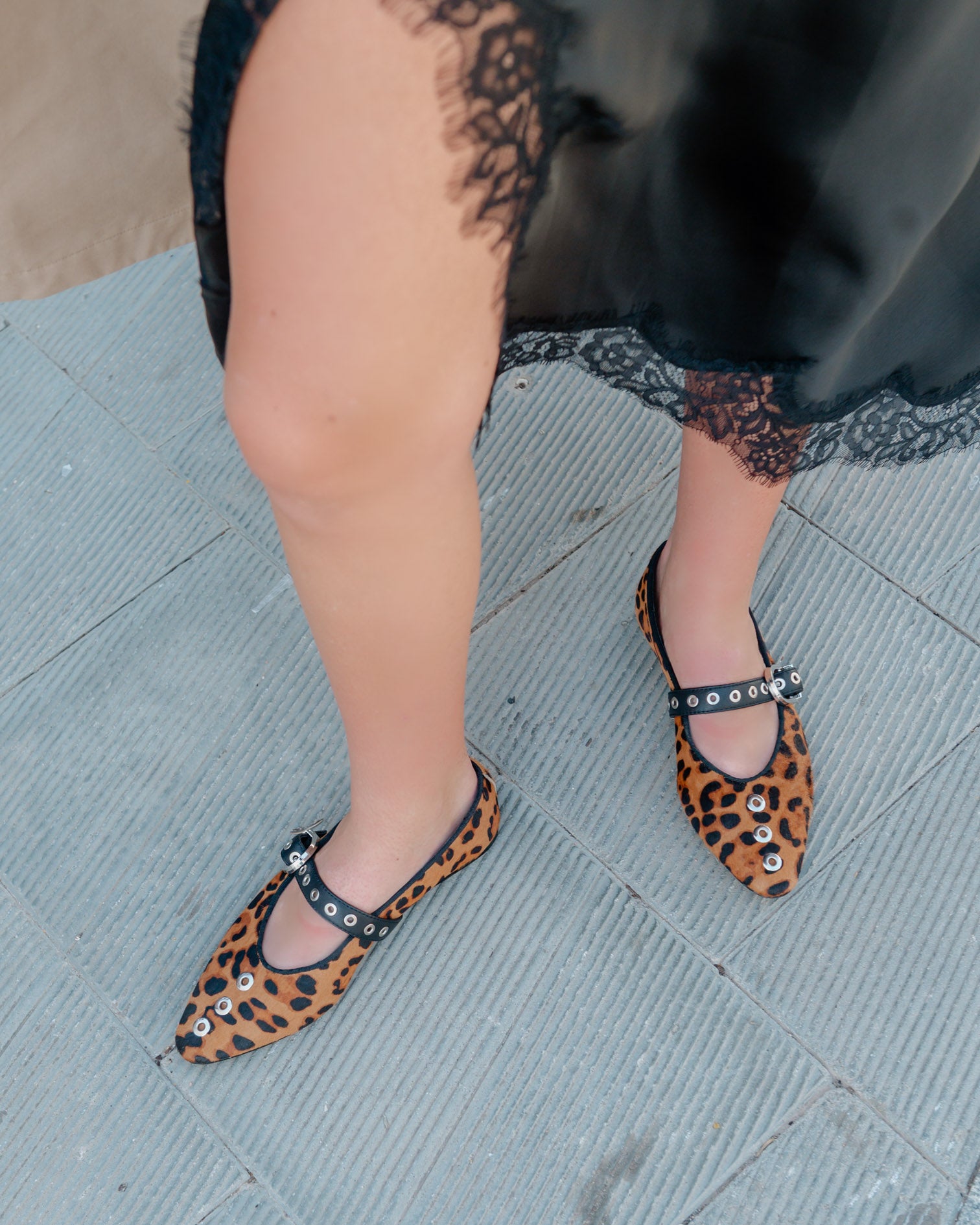 Bailarina de Leopardo con Hebilla Luzetta
