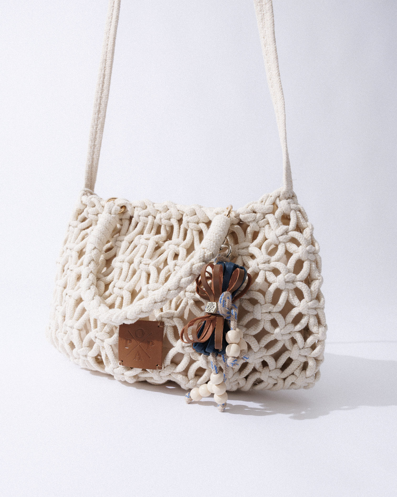 Bolso Escape Crochet Beige