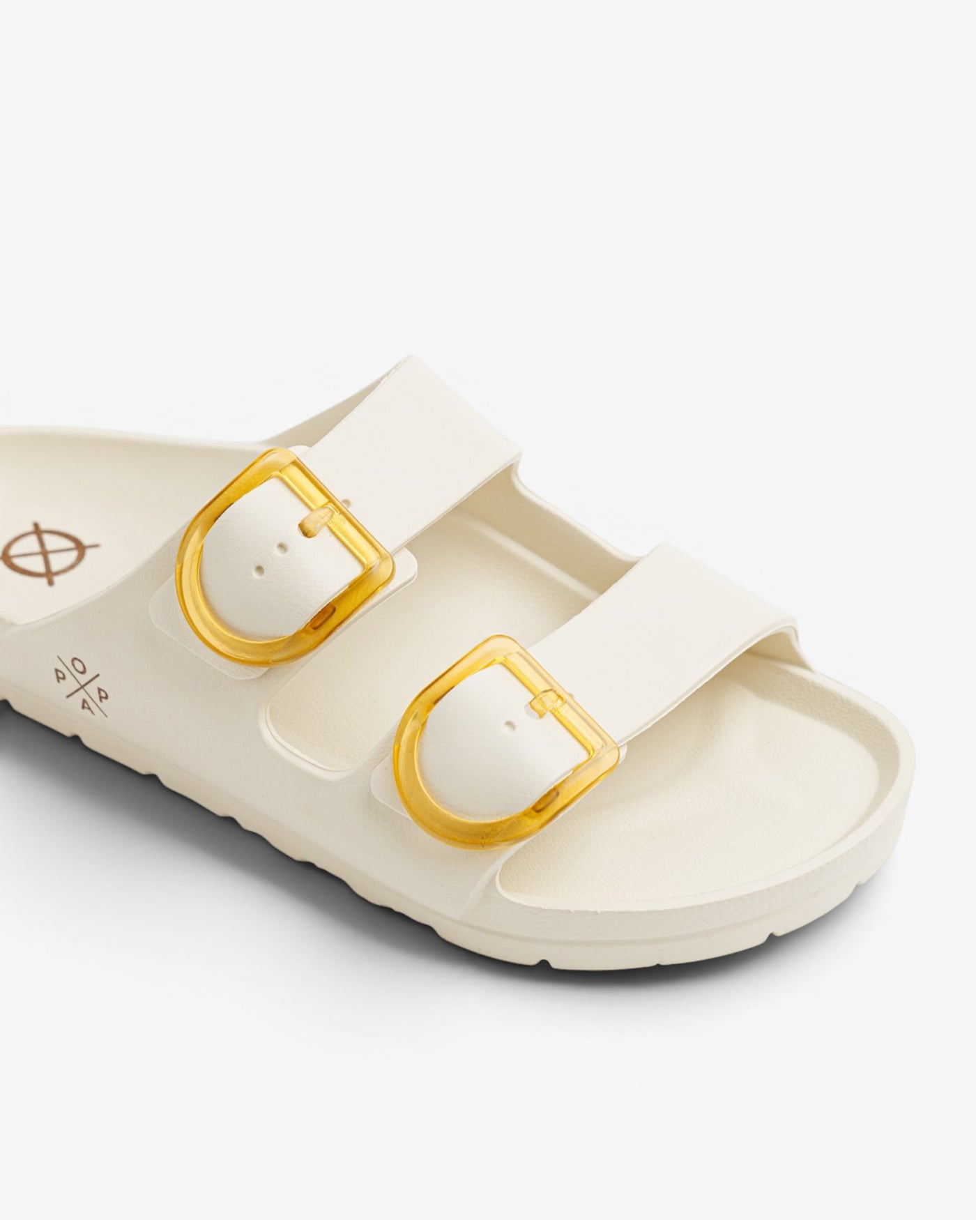 Sandalia Plana Aqua Buye Beige Amarillo
