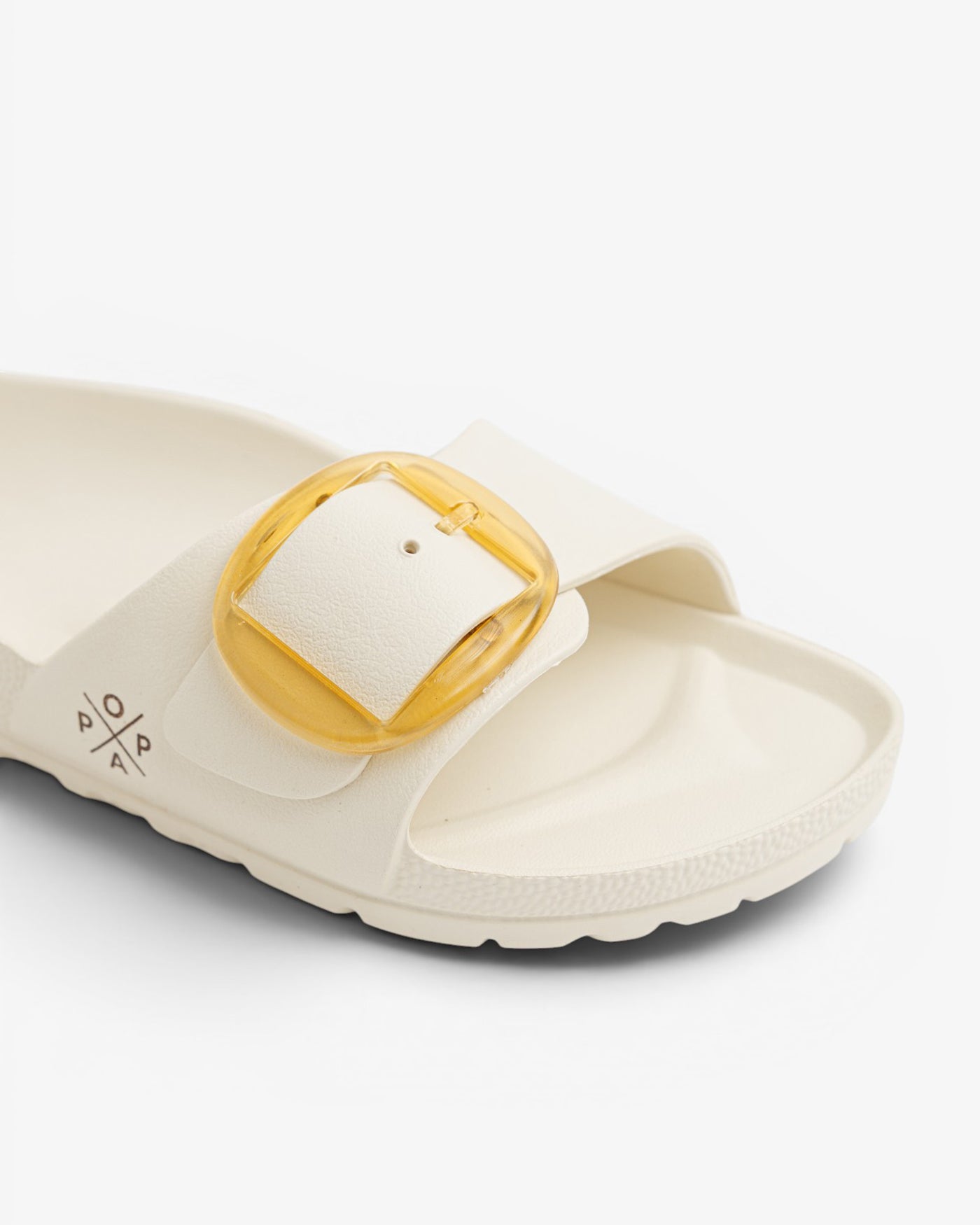 Sandalia Plana Aqua Babaro Beige Amarillo