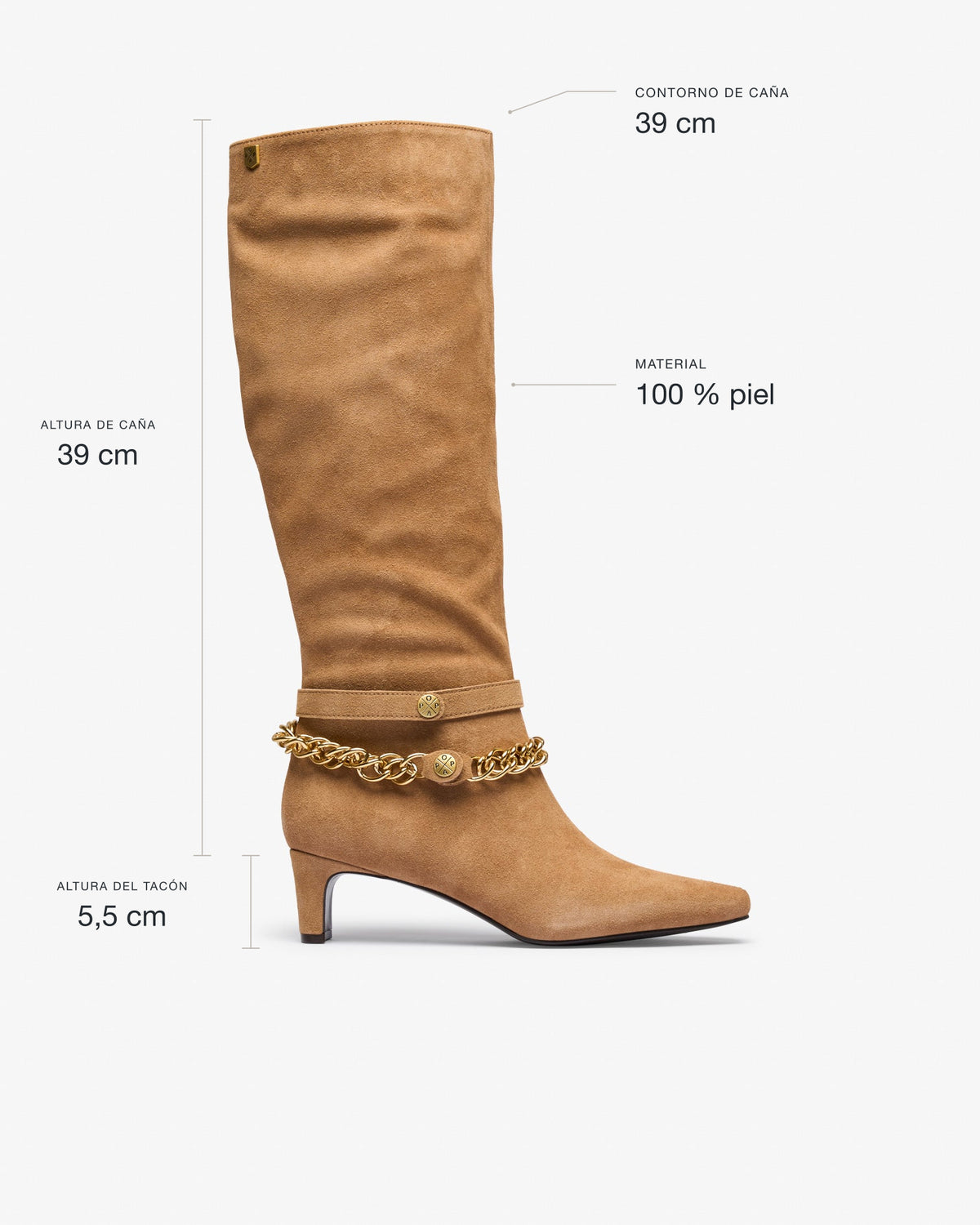 Bota Beige de Mujer Leiva