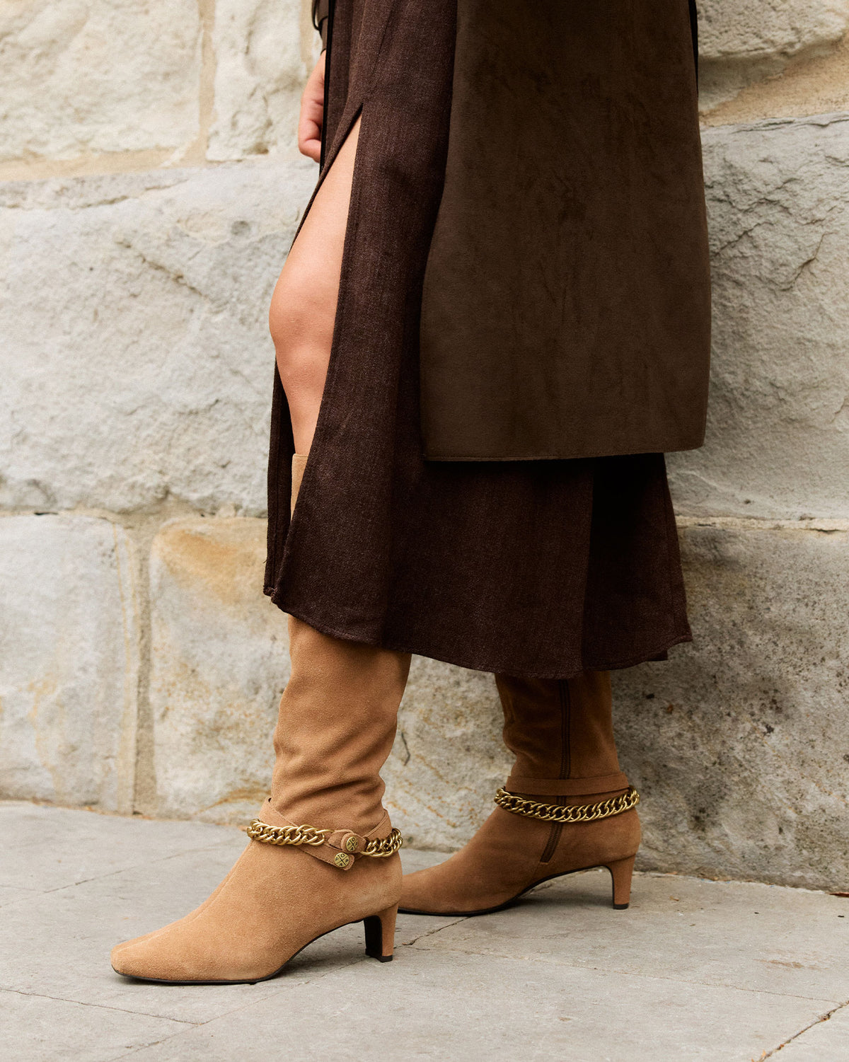 Bota Beige de Mujer Leiva