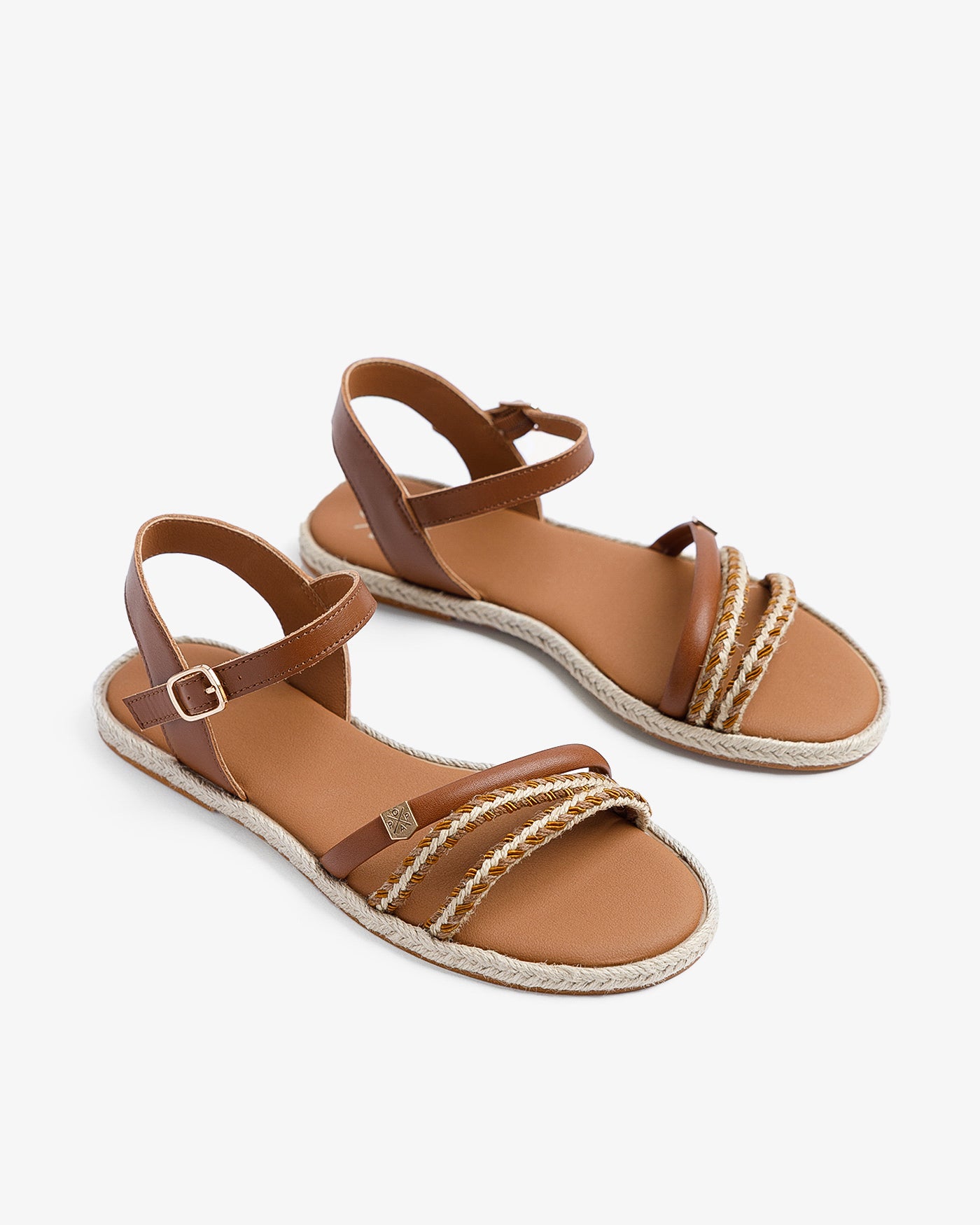Sandalia Riazor Cuero Yute 35