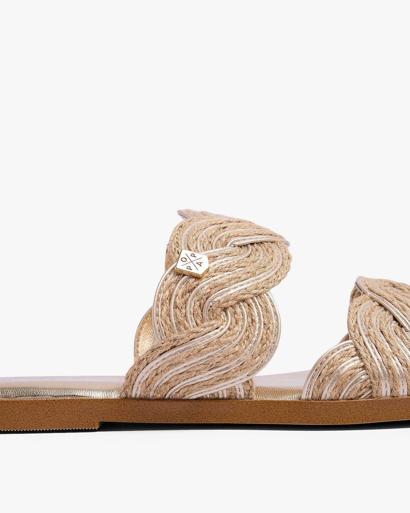 Sandalia Clicos Yute Oro 35