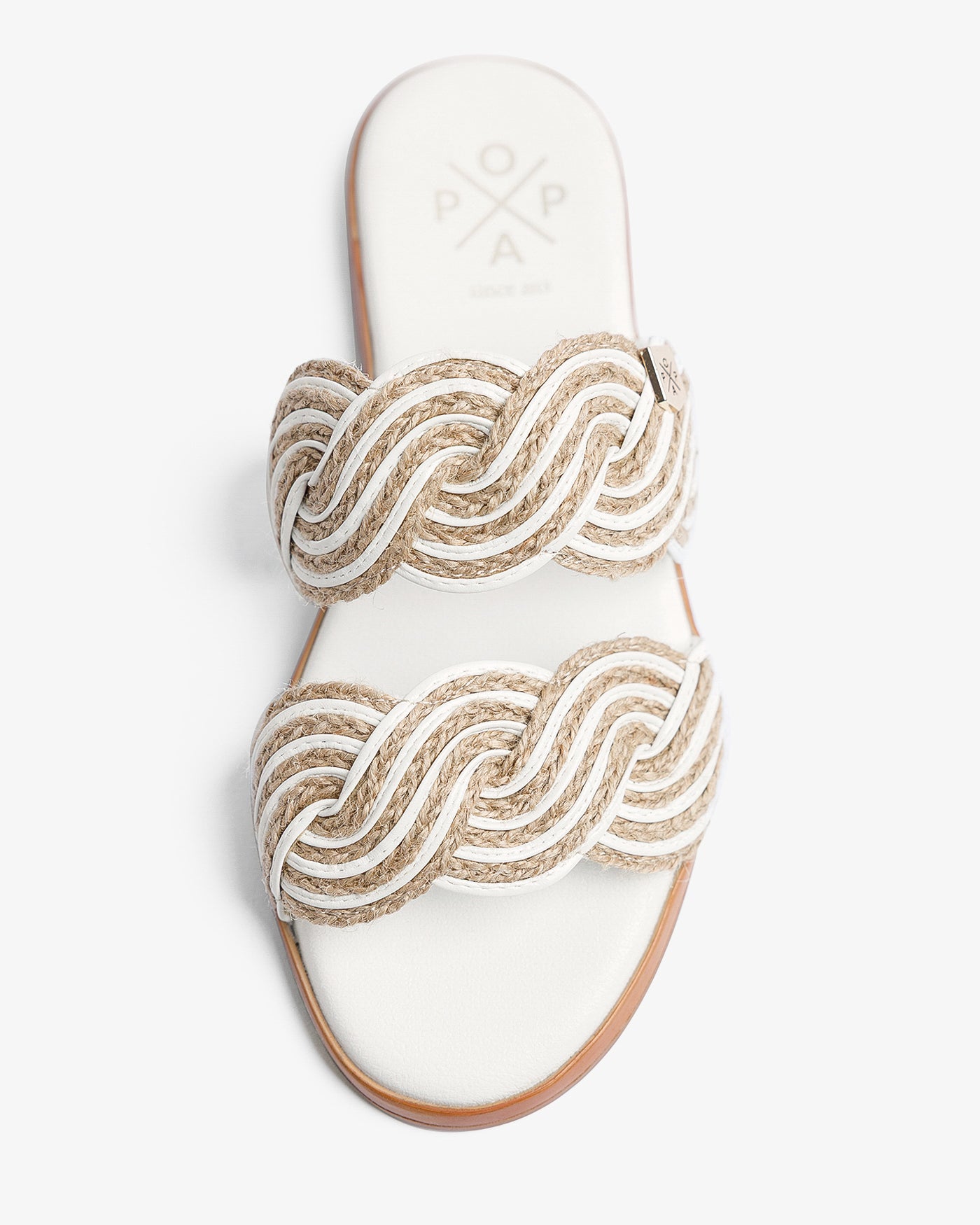 Sandalia Clicos Yute Blanco 35