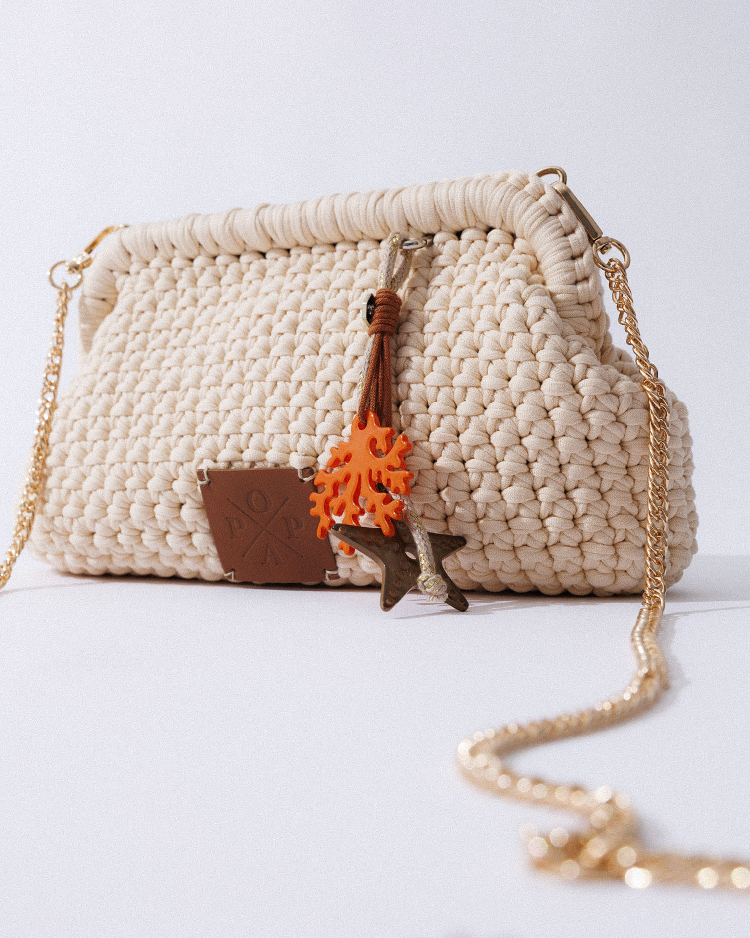 Bolso Oasis Crochet Beige