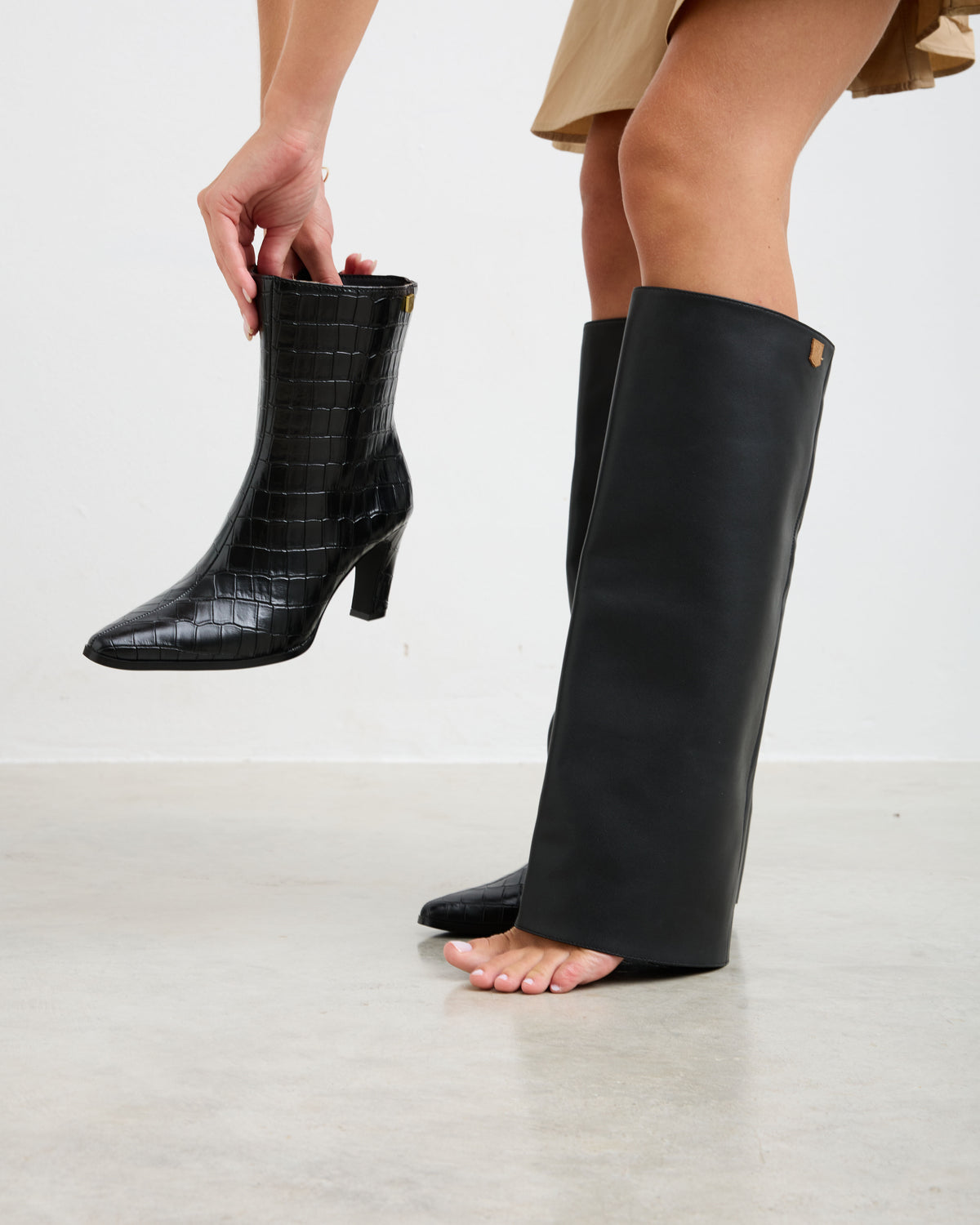 Bota Negra de Mujer Ouro