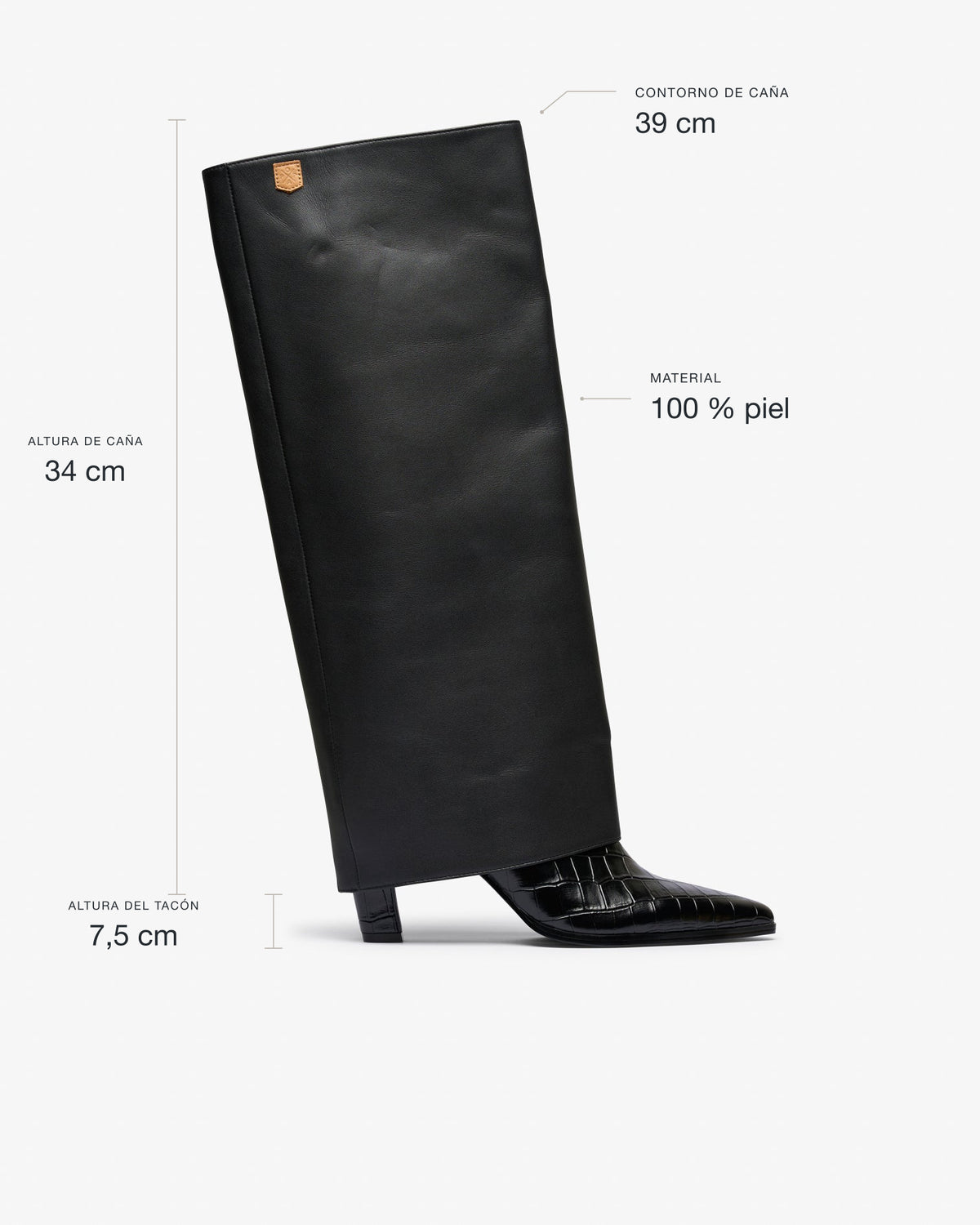 Bota Negra de Mujer Ouro
