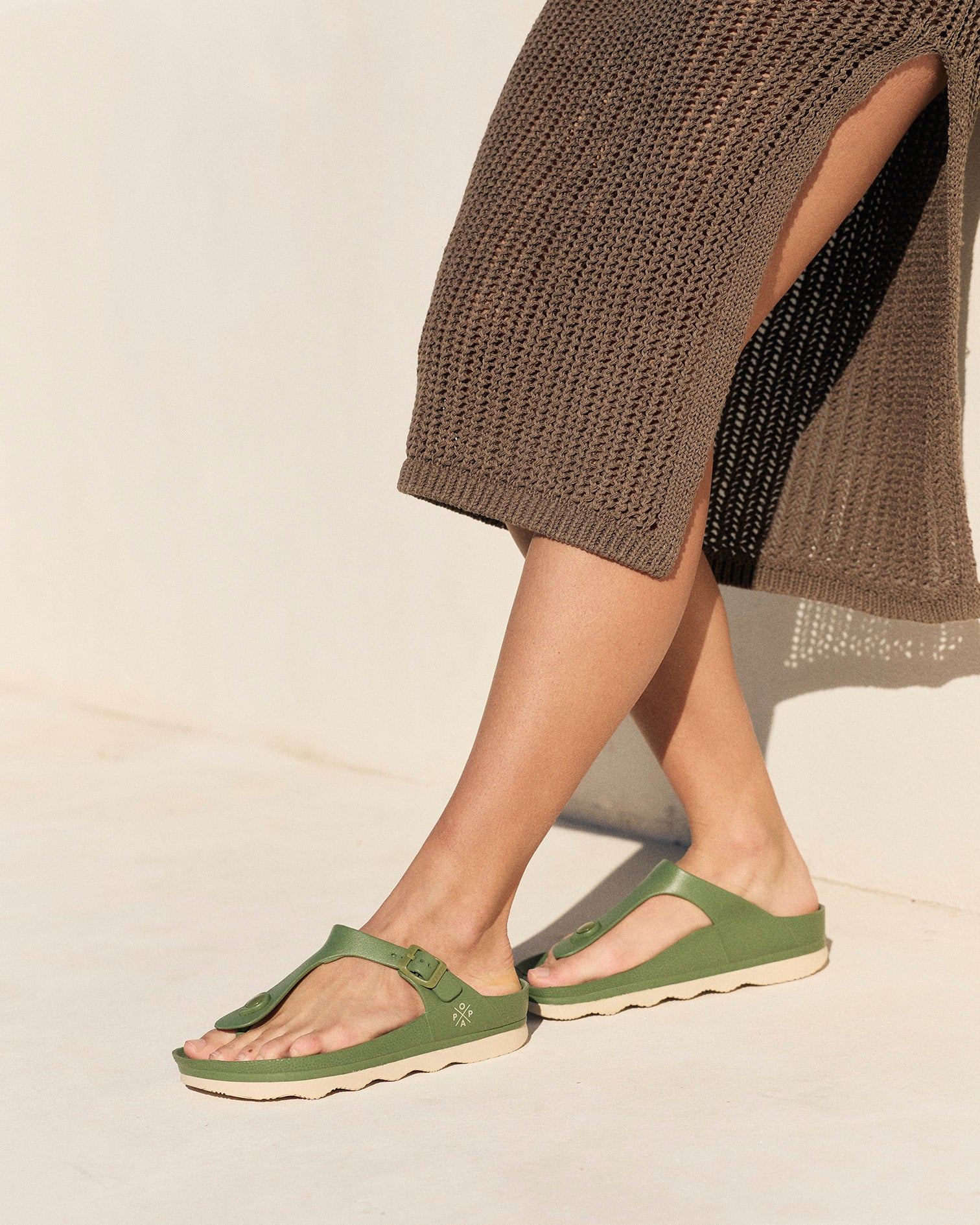 Chanclas de Agua Mujer Aqua Praia Kaki