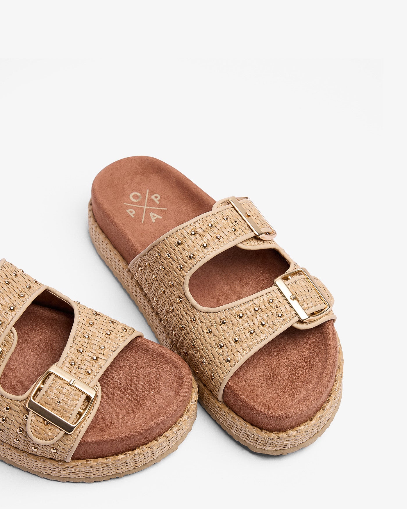 Sandalia Xago Rafia Beige 35