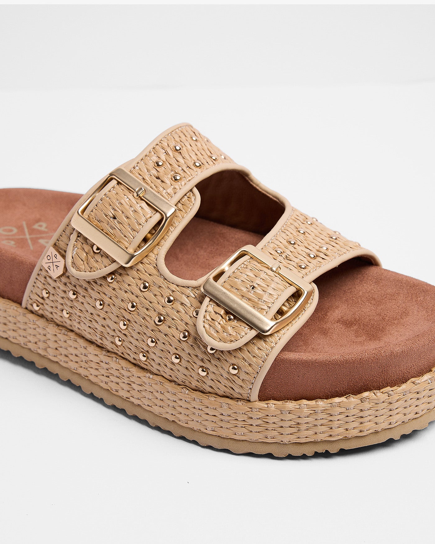 Sandalia Xago Rafia Beige 35