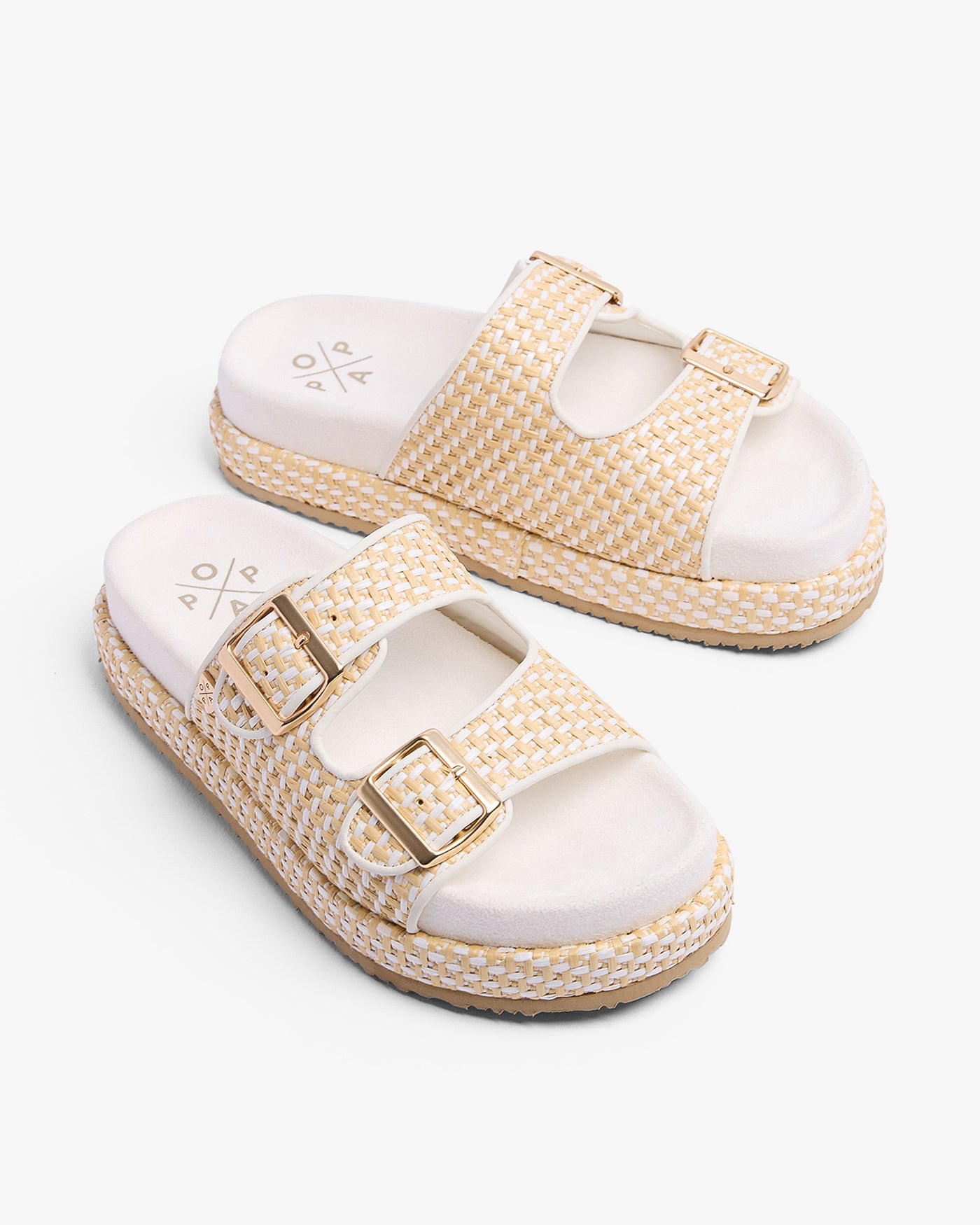 Sandalia Xago Galles Rafia Blanca 35
