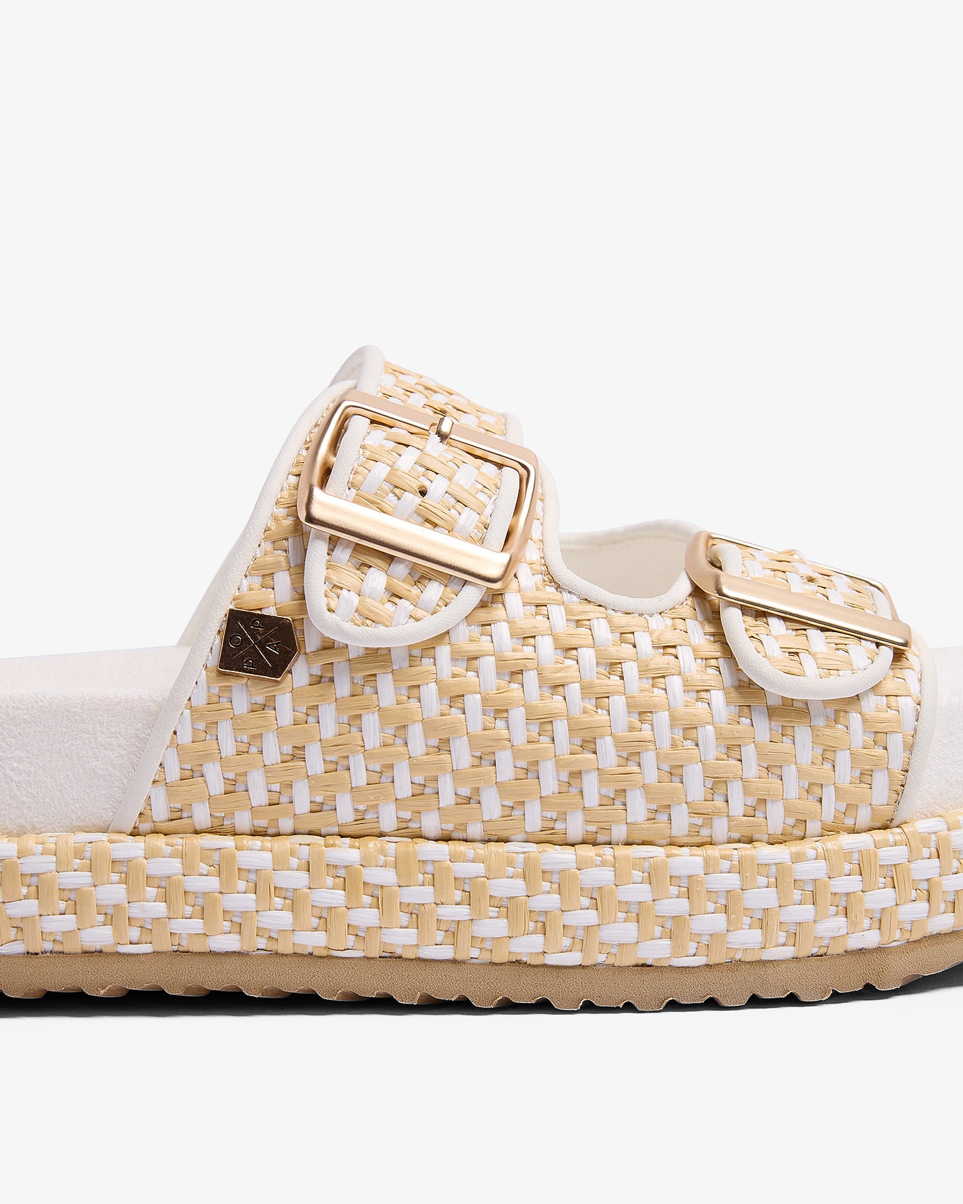 Sandalia Xago Galles Rafia Blanca 35